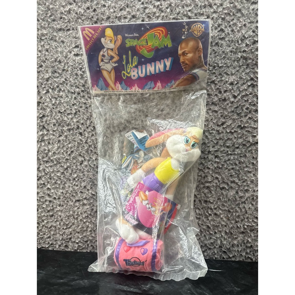 NWT Vintage Space Jams TuneSquad Lola Bunny Mcdonalds Plush Toy‎ Jordan 1996